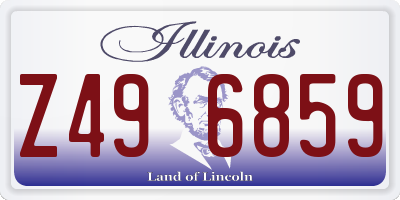 IL license plate Z496859
