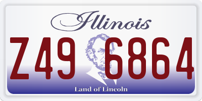 IL license plate Z496864