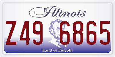 IL license plate Z496865