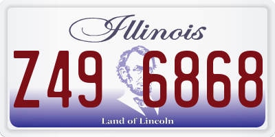 IL license plate Z496868