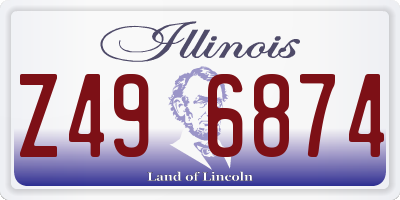 IL license plate Z496874