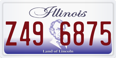 IL license plate Z496875