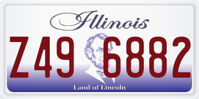 IL license plate Z496882