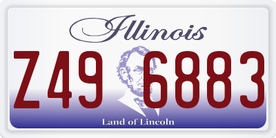 IL license plate Z496883