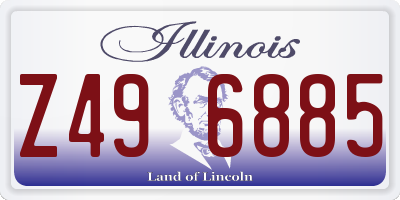 IL license plate Z496885