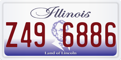 IL license plate Z496886