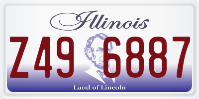 IL license plate Z496887