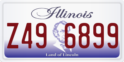 IL license plate Z496899