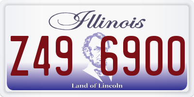 IL license plate Z496900