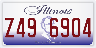 IL license plate Z496904