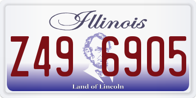 IL license plate Z496905