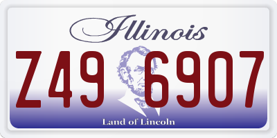 IL license plate Z496907