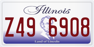 IL license plate Z496908
