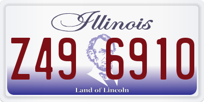 IL license plate Z496910