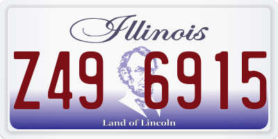 IL license plate Z496915