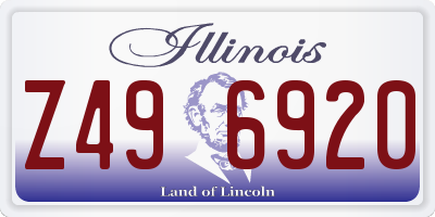 IL license plate Z496920