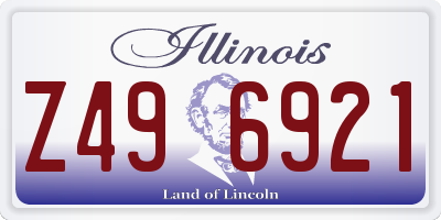 IL license plate Z496921