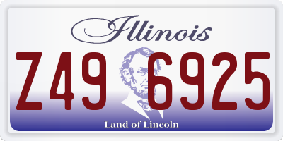 IL license plate Z496925