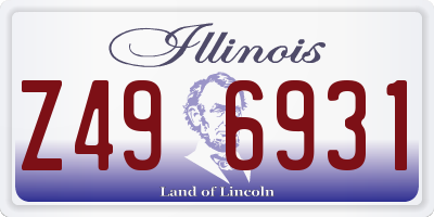 IL license plate Z496931