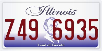 IL license plate Z496935