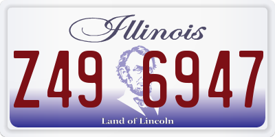 IL license plate Z496947