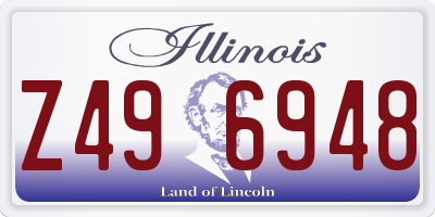IL license plate Z496948