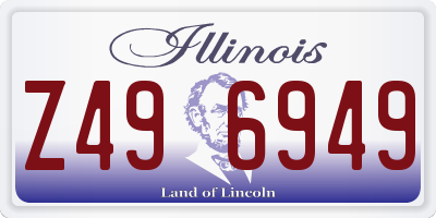 IL license plate Z496949