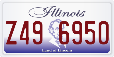 IL license plate Z496950
