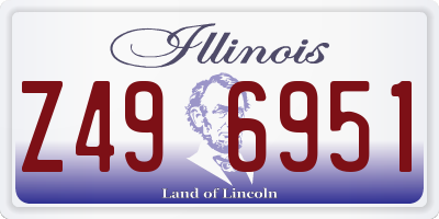 IL license plate Z496951