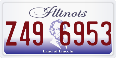 IL license plate Z496953