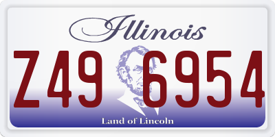 IL license plate Z496954