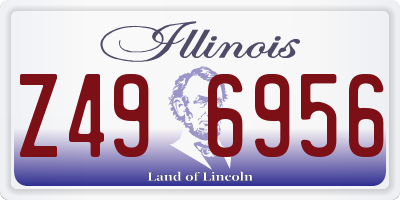 IL license plate Z496956