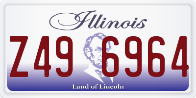 IL license plate Z496964