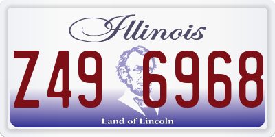 IL license plate Z496968