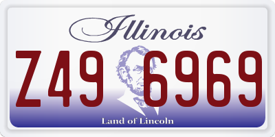 IL license plate Z496969
