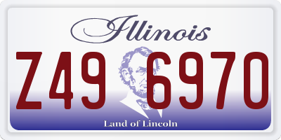 IL license plate Z496970