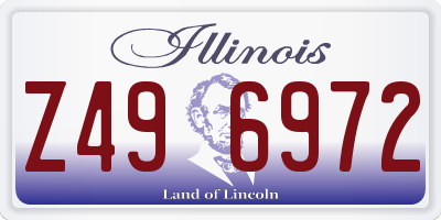 IL license plate Z496972