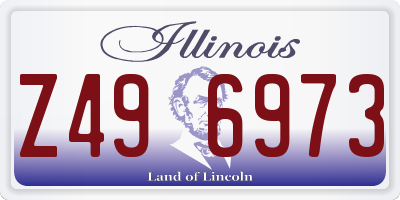 IL license plate Z496973
