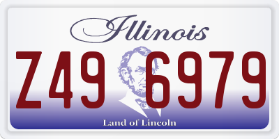 IL license plate Z496979