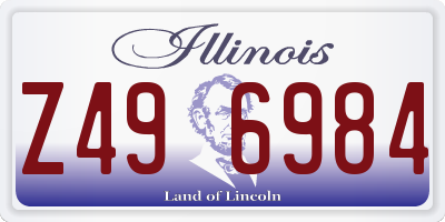 IL license plate Z496984