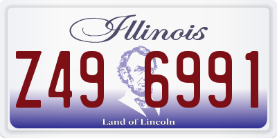 IL license plate Z496991