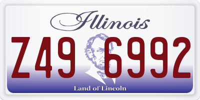 IL license plate Z496992