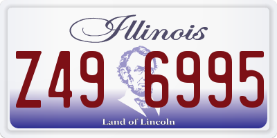IL license plate Z496995