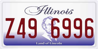 IL license plate Z496996