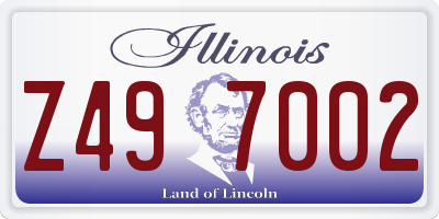IL license plate Z497002