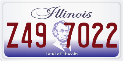 IL license plate Z497022