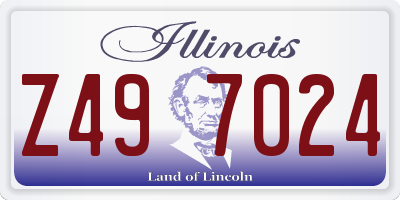IL license plate Z497024