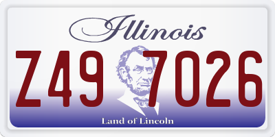 IL license plate Z497026