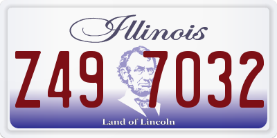 IL license plate Z497032