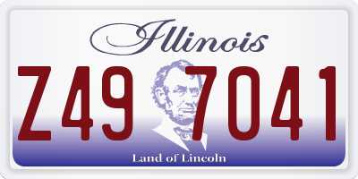 IL license plate Z497041